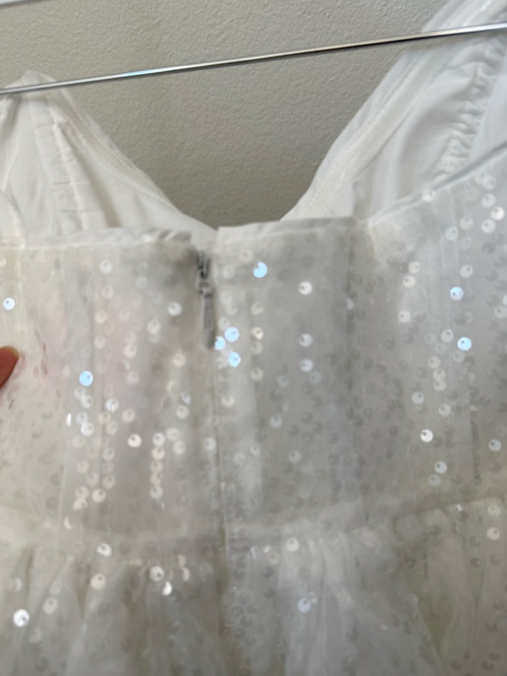 Selkie Like New Frosted Veuve XS Sequin Party Dress - Picture 4 of 10